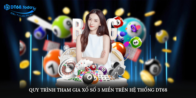 Quy trình tham gia xổ số 3 miền trên hệ thống DT68